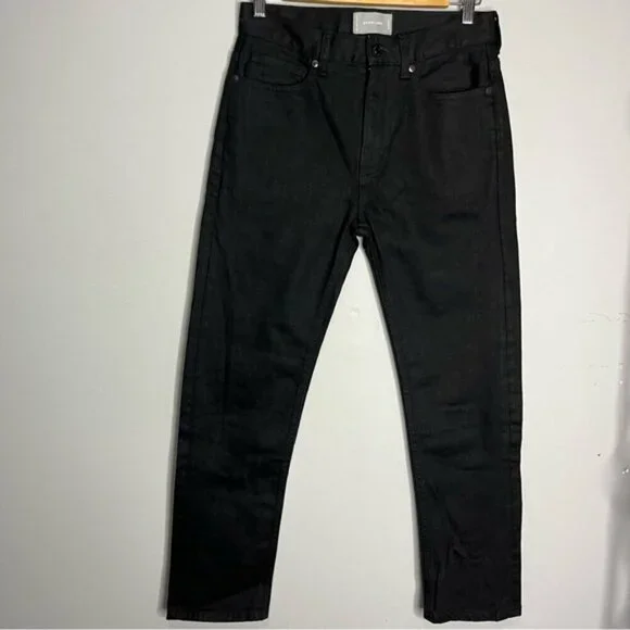 Everlane High Rise Slim Straight Black Jeans, Size 26 - Picture 2 of 12